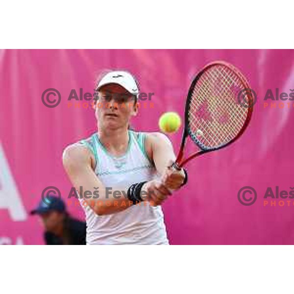 Tamara Zidansek of Slovenia in action during first round of WTA Zavarovalnica Sava Ljubljana, Slovenia on September 12, 2023. Foto: Filip Barbalic