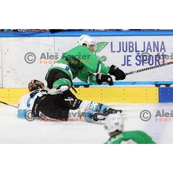 IceHL match between SZ Olimpija and Black Wings Linz in Ljubljana, Slovenia on September 15, 2023