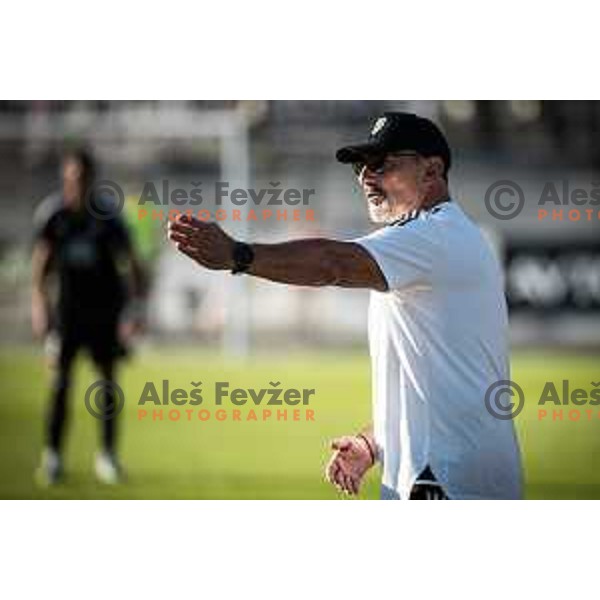 Vladimir Vermezovic, head coach of Mura during Prva liga Telemach football match between Mura and Bravo in Fazanerija, Murska Sobota, Slovenia on September 16, 2023. Photo: Jure Banfi