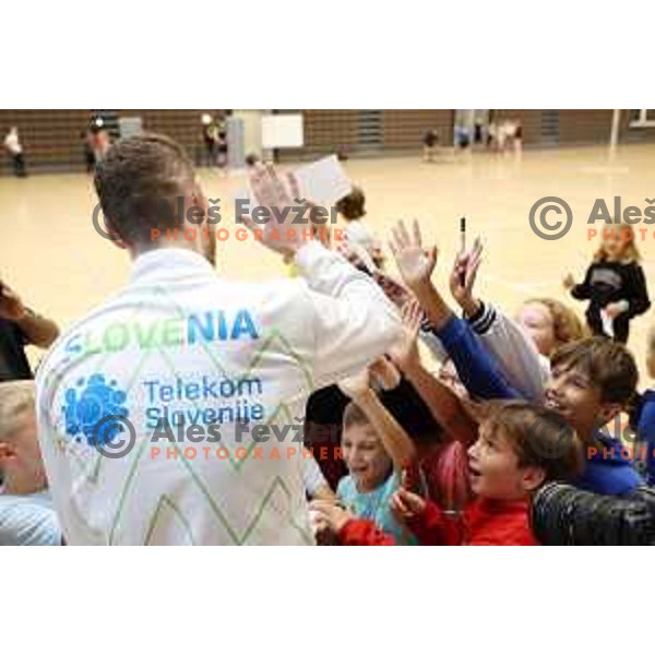 Tine Urnaut of the Slovenia National Volleyball team meets the media, Ljubljana on September 21, 2023 