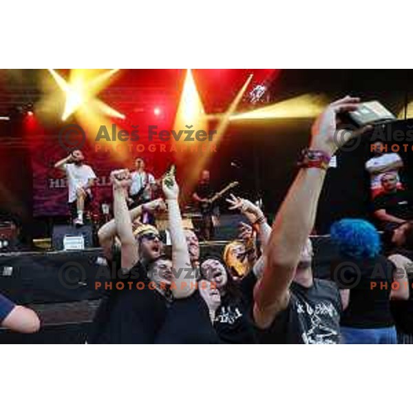 All Stari perform on the main stage of Punk Rock Holiday 2.3 in Tolmin, Slovenia on August 11,2023