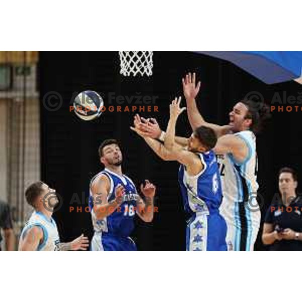 In action during Nova KBM League 2023/2024 basketball match between Ilirija and Rogaska in Ljubljana, Slovenia on September 30, 2023