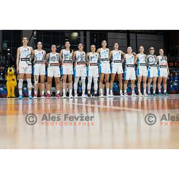 Team Slovenia in action during FIBA Women’s EuroBasket Qualifiers match between national teams of Slovenia and Hungary, Kodeljevo Hall on November 12, Ljubljana, Slovenia.