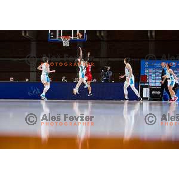 Lea Debeljak of Slovenia in action during FIBA Women’s EuroBasket Qualifiers match between national teams of Slovenia and Bulgaria, Kodeljevo Hall on November 12, Ljubljana, Slovenia.