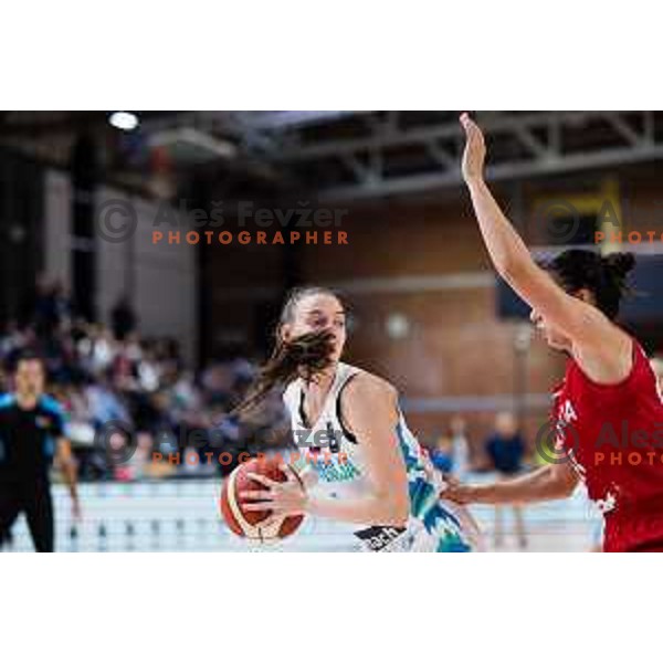 Marusa Senicar of Slovenia in action during FIBA Women’s EuroBasket Qualifiers match between national teams of Slovenia and Bulgaria, Kodeljevo Hall on November 12, Ljubljana, Slovenia.