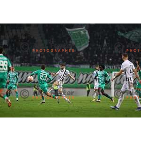 during Prva liga Telemach 2023/2024 football match between Olimpija and Mura in Ljubljana, Slovenia on November 12, 2023