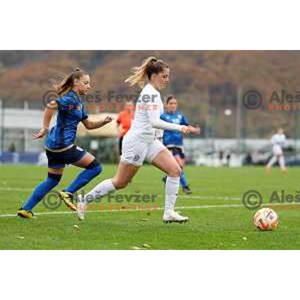 Ana Gerjol of Slovenia in action during WA -19 European Championships 2024 Qualifiers between Slovenia and Kosovo in Catez ob Savi, Slovenia on November 14, 2023