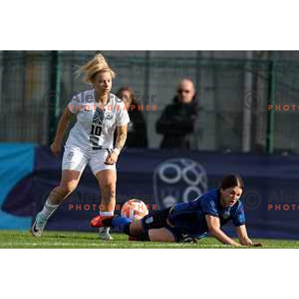 Noelle Vilcnik of Slovenia in action during WA -19 European Championships 2024 Qualifiers rnbetween Slovenia and Kosovo in Catez ob Savi, Slovenia on November 14, 2023