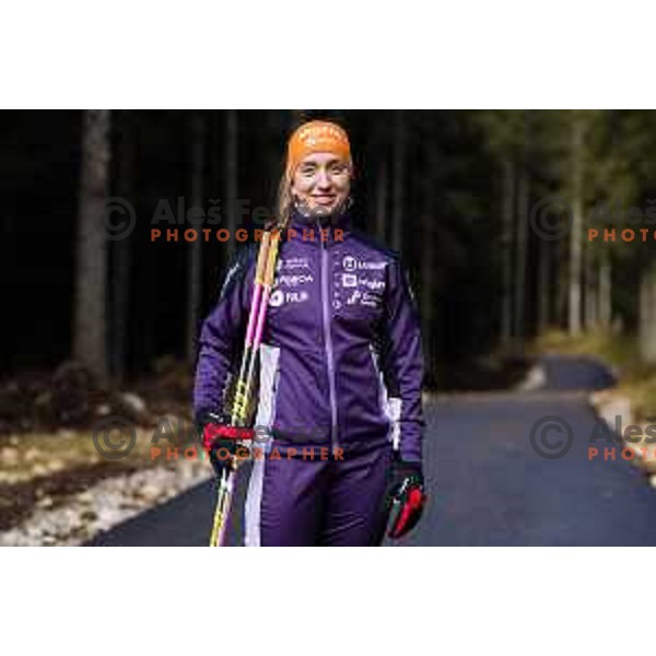 Polona Klemencic during practice session prior to IBU Season 2023/24 at Pokljuka, Slovenia on November 20, 2023