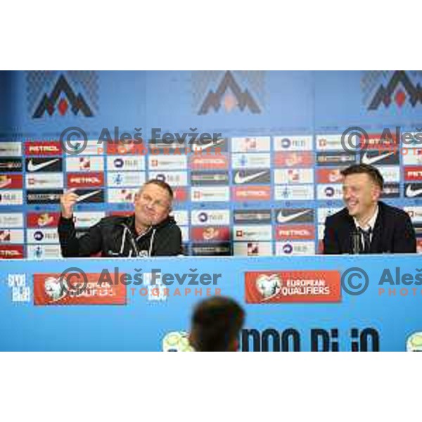 Matjaz Kek, head coach of Slovenia at press conference after EURO 2024 Qualifiers between Slovenia and Kazakhstan in Ljubljana, Slovenia on November 20, 2023