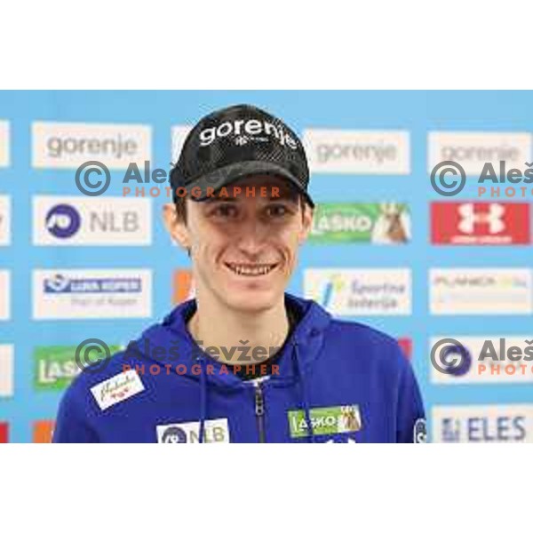 Peter Prevc during Slovenia Nordic Men\'s Ski jumping team press conference in Ljubljana on January 22, 2024