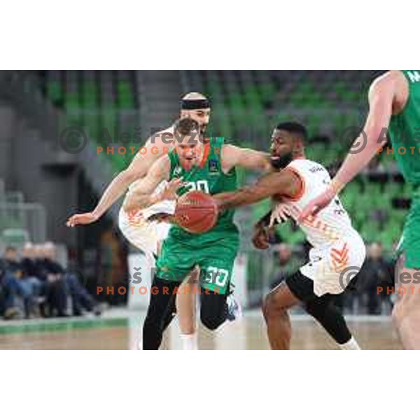 Zoran Dragic in action during BKT EuroCup 2023-2024 regular season basketball match between Cedevita Olimpija (SLO) and London Lions (GBR) in Ljubljana, Slovenia on January 31, 2024
