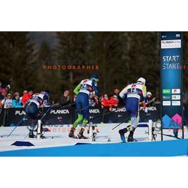 Nejc Stern (SLO) during Men\'s Sprint Free Under 23 semi-final at Planica FIS Nordic Junior World Ski Championships, Slovenia on February 6, 2024 