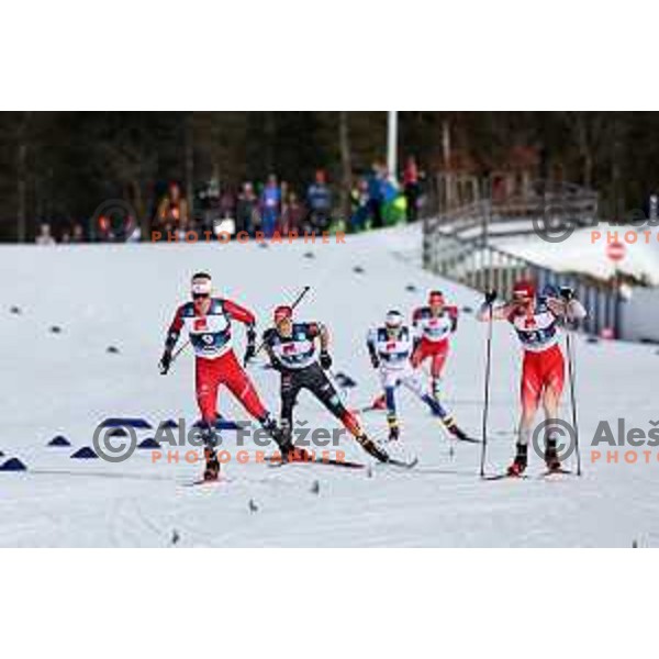 during Men\'s Sprint Free Under 23 semi-final at Planica FIS Nordic Junior World Ski Championships, Slovenia on February 6, 2024 
