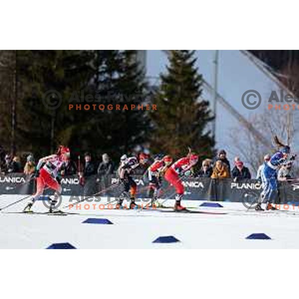 Sonjaa Schmidt (CAN), gold medalist in Women\'s Sprint Free Under 23 Final at Planica FIS Nordic Junior World Ski Championships, Slovenia on February 6, 2024