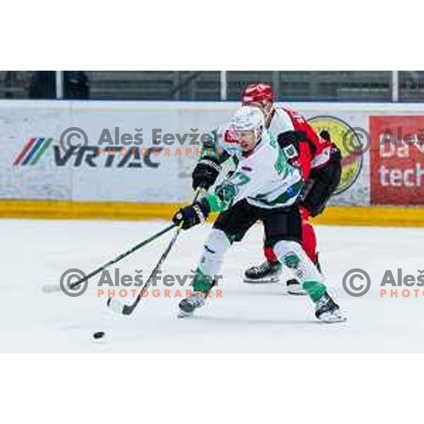 GOOCH Trevor of HK SZ Olimpija In action during the fourth game of the Final of the Slovenian Ice-hockey League between SZ Olimpija and SIJ Acroni Jesenice in Tivoli Hall, Ljubljana, Slovenia on March 15, 2024