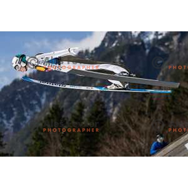 Lovro Kos (SLO) at Team Competition during the Final of the World Cup ski jumping in Planica, Slovenia on March 23, 2024