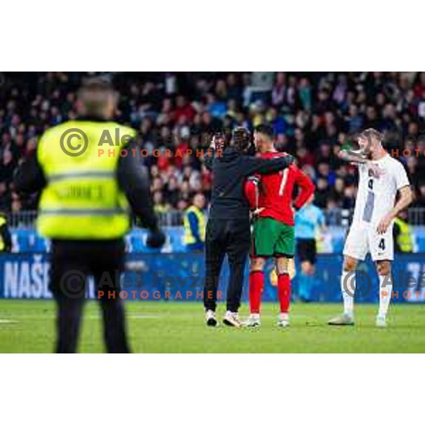 fan and Cristiano Ronaldo of Portugal in action during Friendly football match between Slovenia and Portugal in Stadium Stozice, Slovenia on March 26, 2024. Photo: Grega Valancic