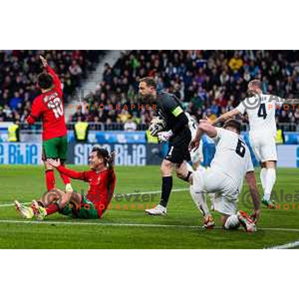 Otavio of Portugal in action during Friendly football match between Slovenia and Portugal in Stadium Stozice, Slovenia on March 26, 2024. Photo: Grega Valancic