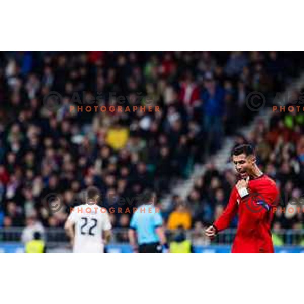 Cristiano Ronaldo of Portugal in action during Friendly football match between Slovenia and Portugal in Stadium Stozice, Slovenia on March 26, 2024. Photo: Grega Valancic