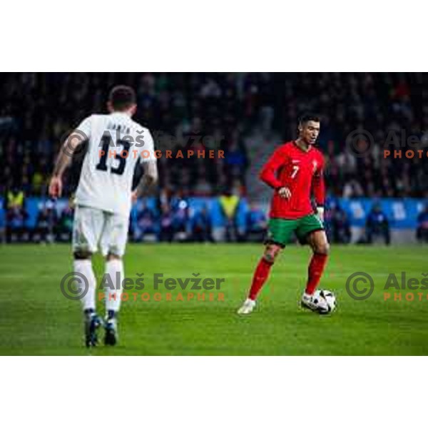 Cristiano Ronaldo of Portugal in action during Friendly football match between Slovenia and Portugal in Stadium Stozice, Slovenia on March 26, 2024. Photo: Grega Valancic