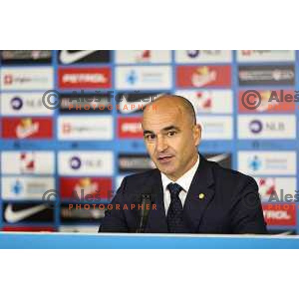 Roberto Martinez, head coach of Portugal during press conference after friendly football match between Slovenia and Portugal in Ljubljana, Slovenia on March 26, 2024