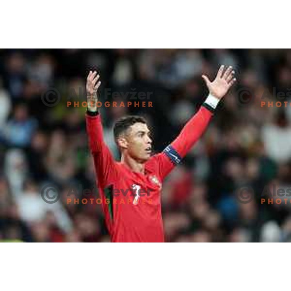 Cristiano Ronaldo of Portugal in action during a friendly football match between Slovenia and Portugal in Ljubljana, Slovenia on March 26, 2024 