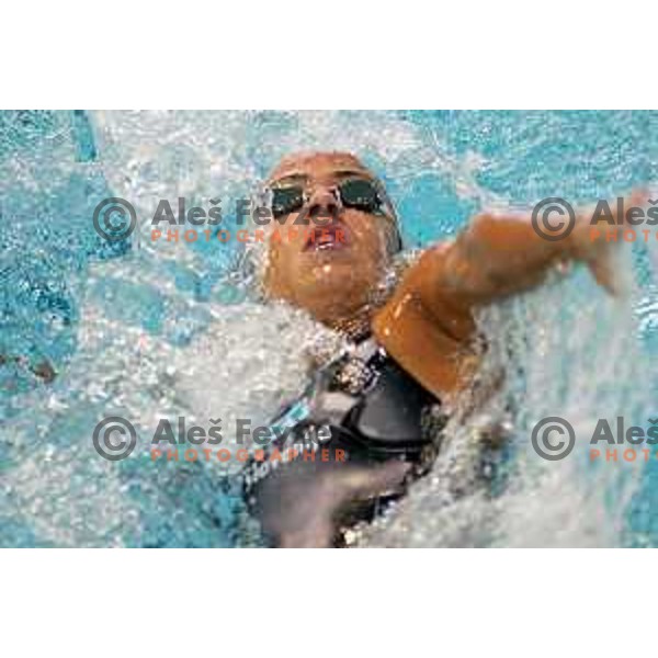 Alenka Kejzar of Slovenia competes in swimming at the Athens 2004 Summers Olympic games on August 18, 2004