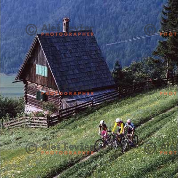 Mountain biking in Gozd Martuljek, Slovenia