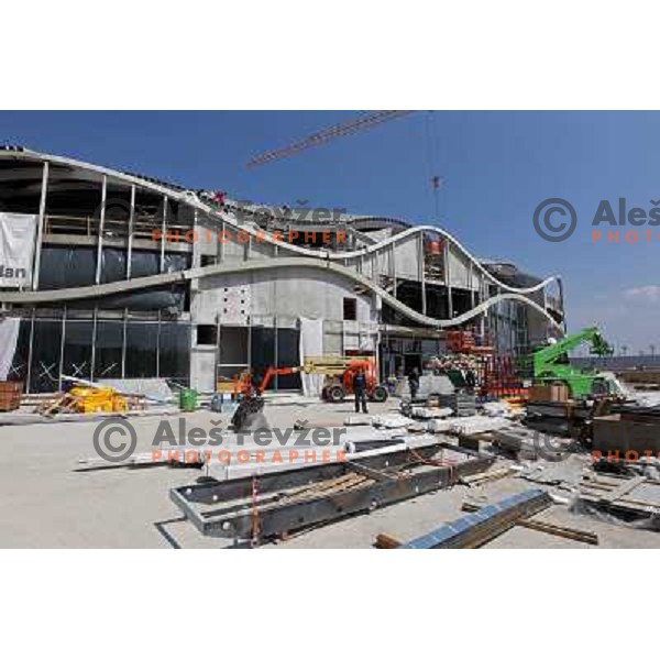  Company Grep building new Indoor Sports Arena in Ljubljana, Slovenia, photo from the construction site taken 21.4.2010 