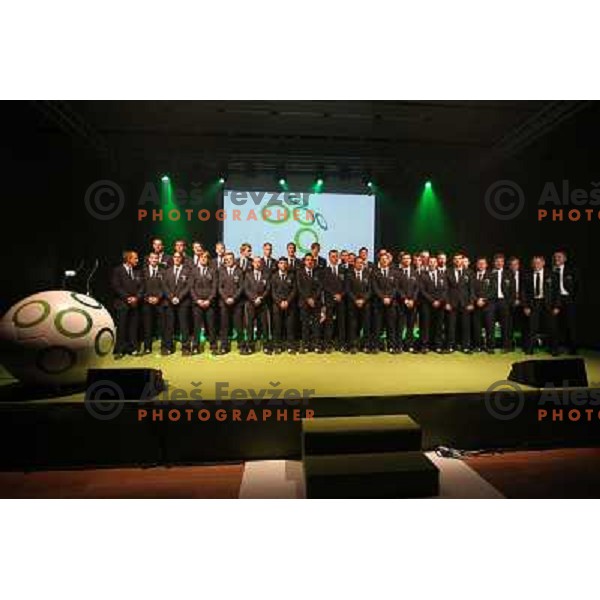 Official presentation of Slovenia National Football team for World Cup 2010 South Africa on May 21st 2010 in Congress Centre Brdo, Slovenia 