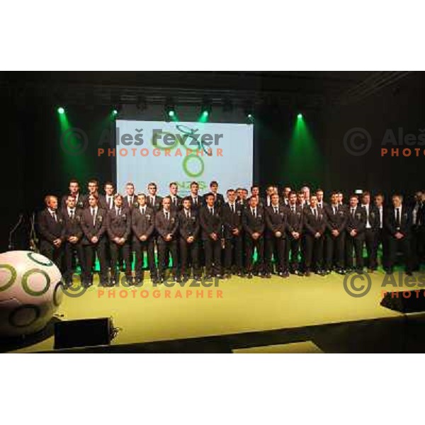  Official presentation of Slovenia National Football team for World Cup 2010 South Africa on May 21st 2010 in Congress Centre Brdo, Slovenia 