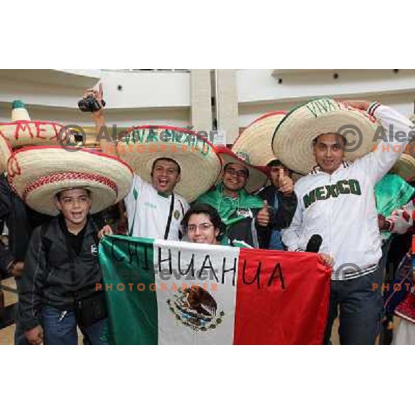 Mexico Fans arriving to Johannesburg for FIFA 2010 World Cup in South Africa on June 10th 2010 