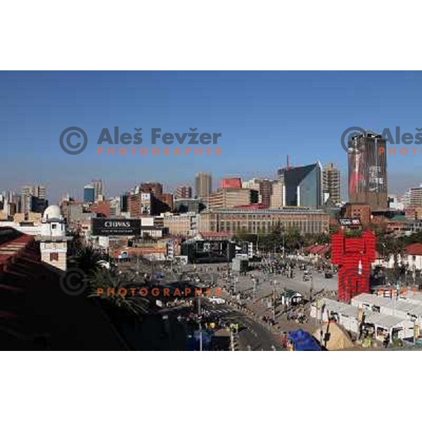 View of Johannesburg city centre on June 20th , 2010 FIFA World Cup South Africa. 