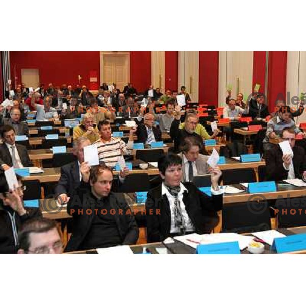 General Assembly of Olympic Commitee of Slovenia in Grand hotel Union, Ljubljana on December 7, 2010 