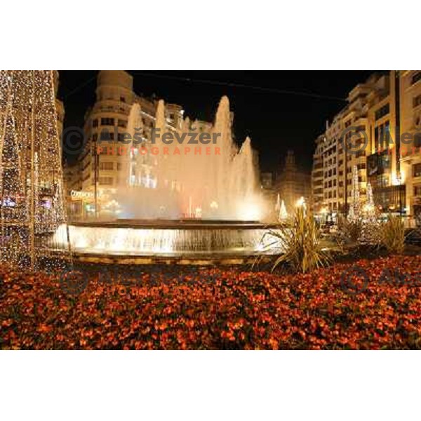 City centre of Valencia, Spain on December 21,2010 