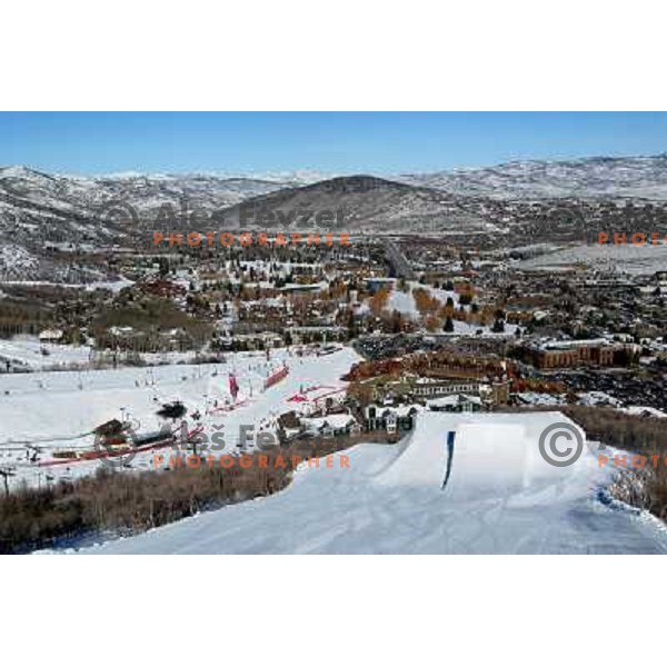 Park City ski resort in Utah, USA, January 2009. Utah has best snow on Earth and fameous powder as trademark of tourism industry 