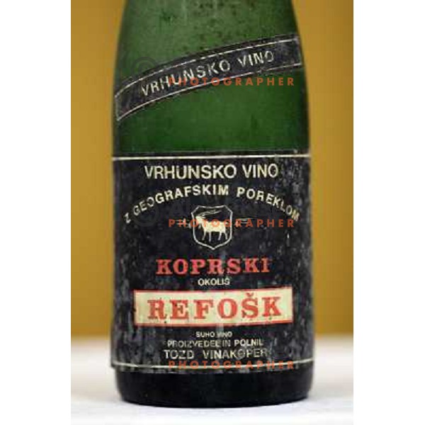 Refosk 1984 from Vina Koper during Wine tasting of archive wines (vintage 2000 and older) in Ozeljan Castle, Slovenia on March 16,2011 