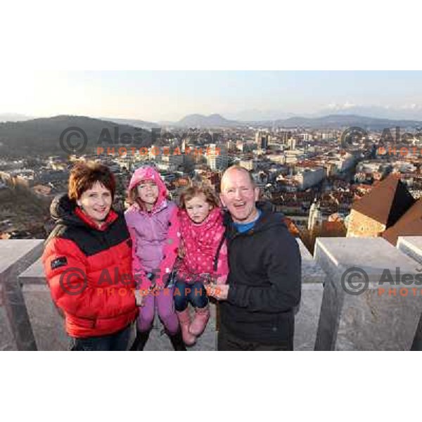 Eddie "The Eagle" Edwards, British winter Olympian from 1988 Calgary games visited Slovenia with his family in march 2011 